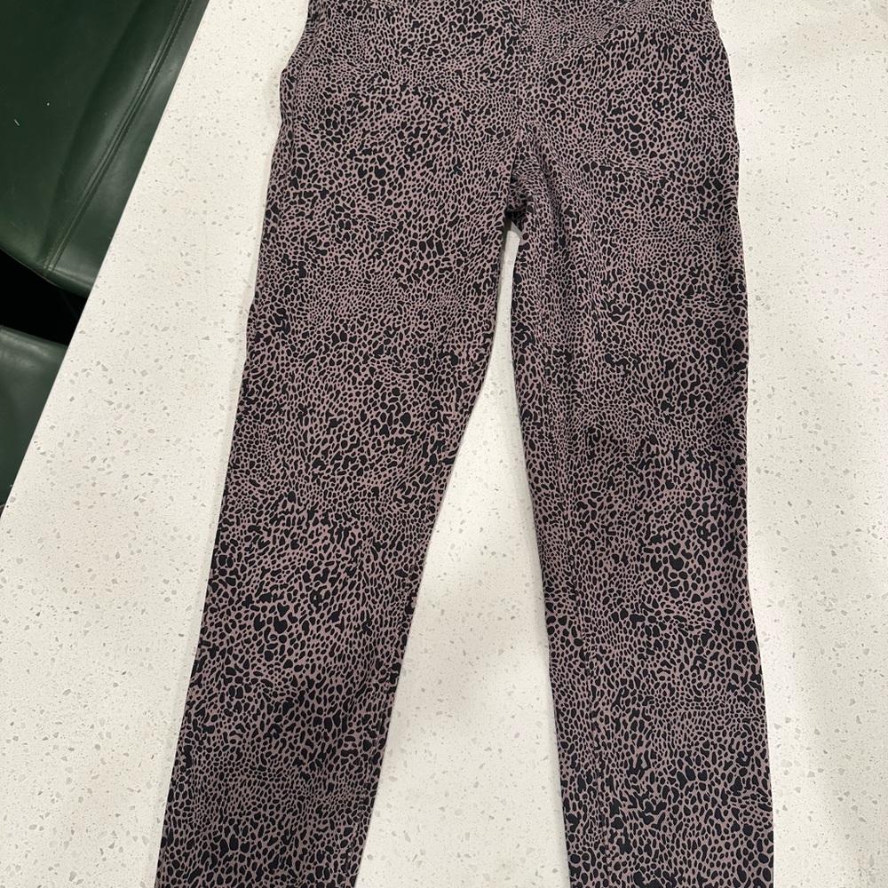 SPANX Black and Tan Patterned Jeggings